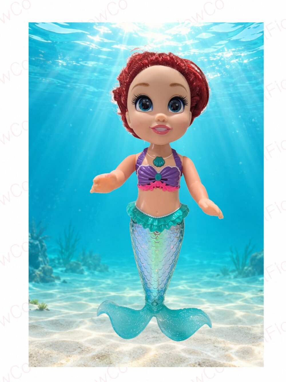 Disney Princess Ariel Sing & Sparkle 14" Doll Talks Sings Light-Up Tail